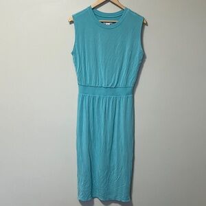 Athleta Sleeveless Turquoise Santorini Dress